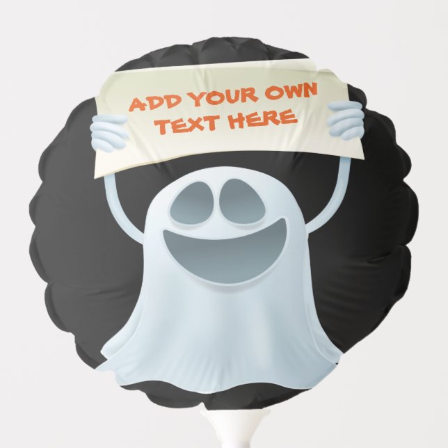 Ghost holding text   balloon (Front)
