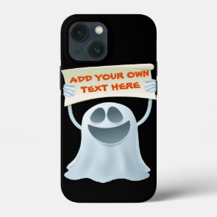 Ghost holding text  iPhone 13 mini case