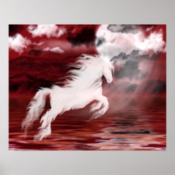 Ghost Horse Poster by deemac2 at Zazzle
