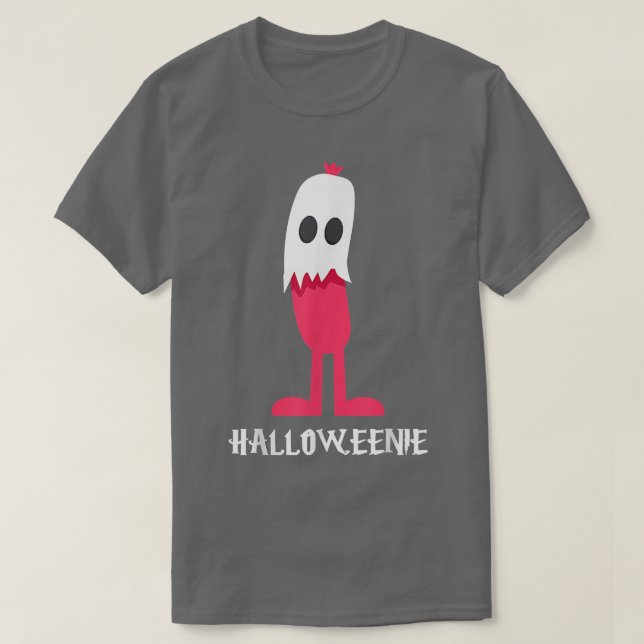 Ghost Hot Dog Halloweenie Costume Food Gift Classi T-Shirt (Design Front)