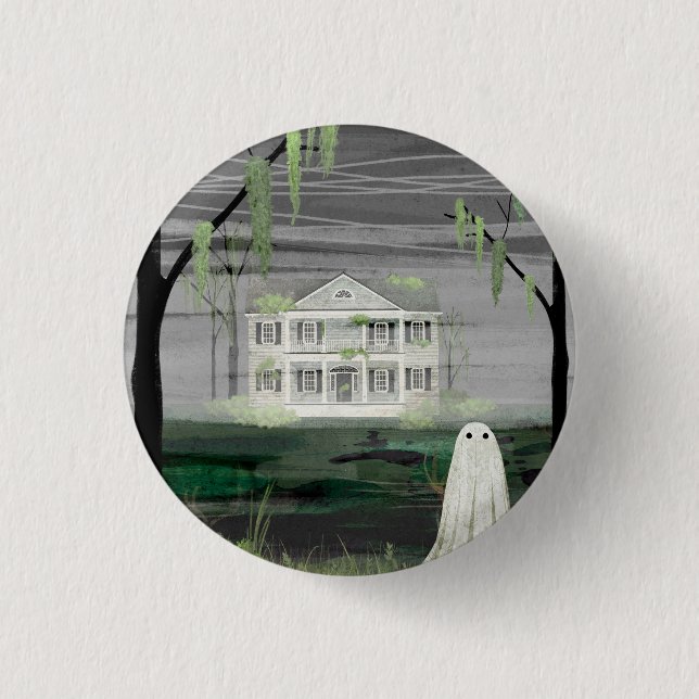 Ghost House Button (Front)