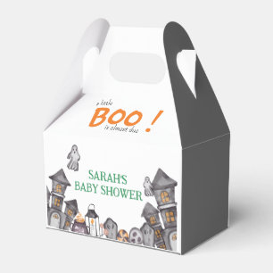 Ghost House Halloween Baby Shower Fall Theme Favor Boxes