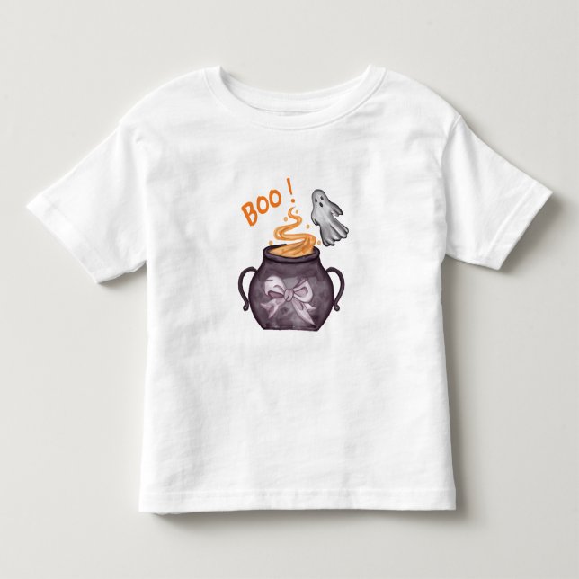 Ghost House Halloween Baby Shower  Toddler T-shirt (Front)