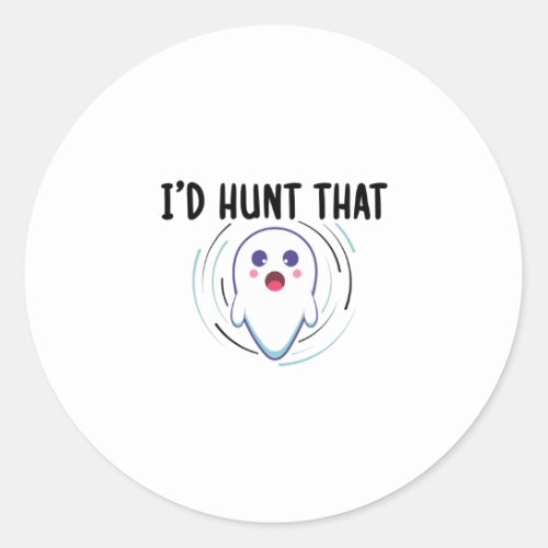 Ghost Hunter Classic Round Sticker