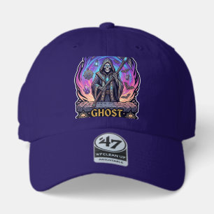 Ghost Hunter Grim Reaper Skeleton Scythe Purple Fl 47 Brand Hat