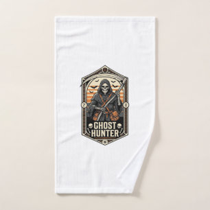 Ghost Hunter Shirt Vintage Reaper Halloween Design Hand Towel