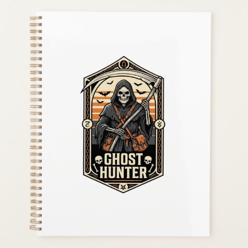 Ghost Hunter Shirt Vintage Reaper Halloween Design Planner