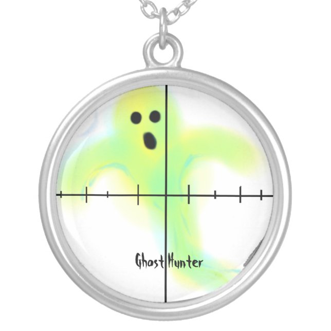 Ghost Hunter Silver Plated Necklace (Front)