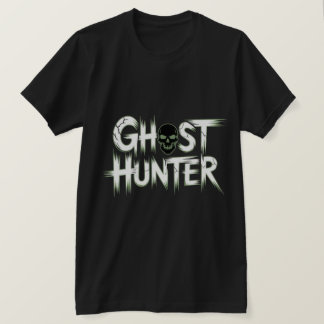 Ghost Hunter Skull Graphic T-Shirt