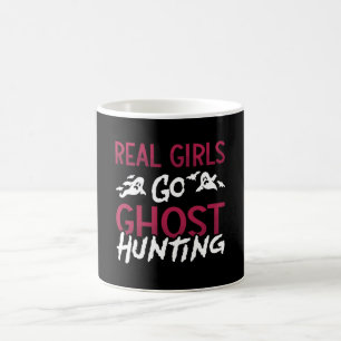 Ghost Hunter Spooky Real Girls Go Ghost Hunting Coffee Mug