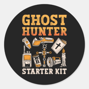 Ghost Hunter Starter Kit Paranormal Ghost Hunting Classic Round Sticker