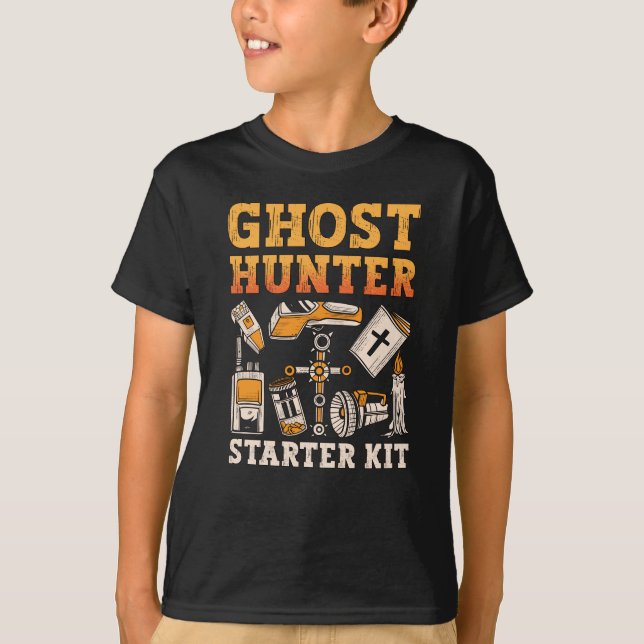 Ghost Hunter Starter Kit Paranormal Ghost Hunting T-Shirt (Front)