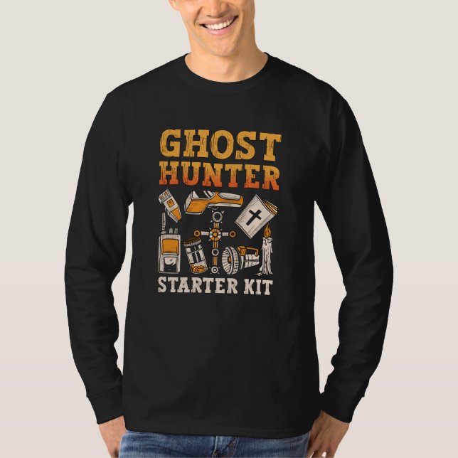 Ghost Hunter Starter Kit Paranormal Ghost Hunting T-Shirt (Front)