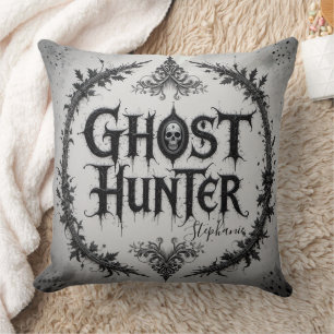 Ghost Hunter Throw Pillow
