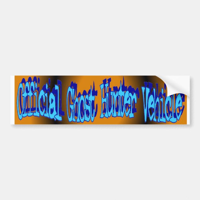 Ghost Hunter Vehicle Bumper Sticker (Front)