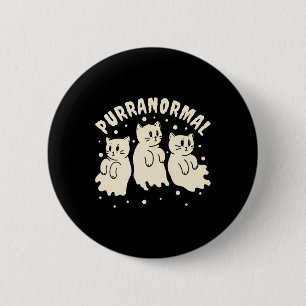 Ghost Hunting Cat Paranormal Investigator Ghost Re Button