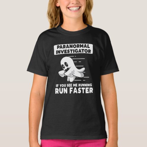 Ghost Hunting Paranormal Investigator Halloween T_Shirt