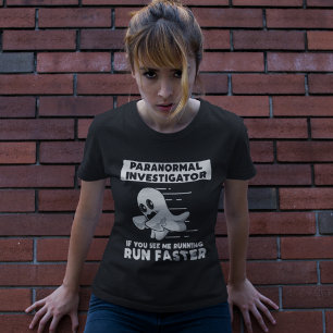 Ghost Hunting Paranormal Investigator Halloween Tri-Blend Shirt