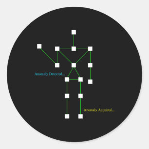 Ghost Hunting Sls Anomaly Detected Funny Paranorma Classic Round Sticker