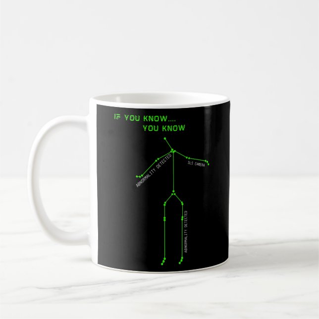 Ghost Hunting SLS Camera Stick Man Novelty Spooky Coffee Mug (Left)