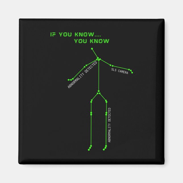 Ghost Hunting Sls Camera Stick Man Novelty Spooky  Magnet (Front)