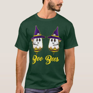 Ghost I Love Her Boo Bees Witch Hat Funny Hallowee T-Shirt