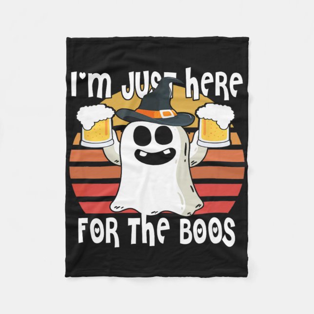 Ghost I'm Just Here For Boos1  Fleece Blanket (Front)