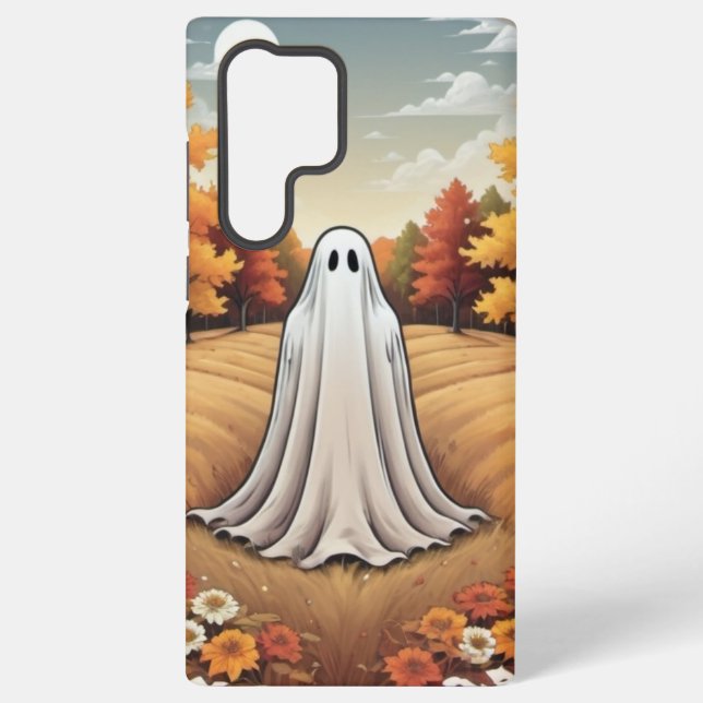 Ghost in Autumn Forest Samsung Galaxy Case (Back)