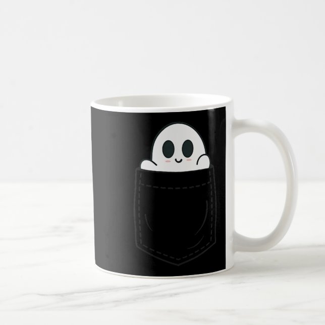 Ghost In Cket Halloween  Coffee Mug (Right)