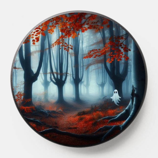 Ghost in the Autumn woods PopSocket (Popsocket)