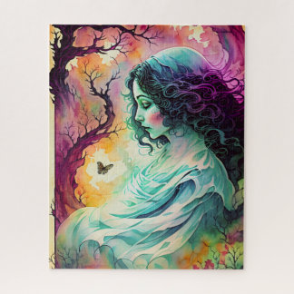 Ghost In The Forest Fantasy Art Jigsaw Puzzle