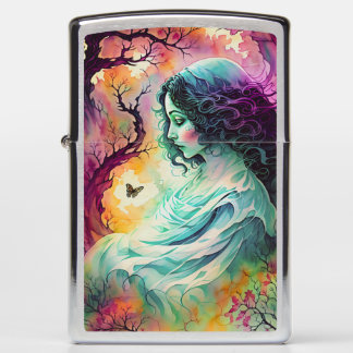 Ghost In The Forest Fantasy Art Zippo Lighter