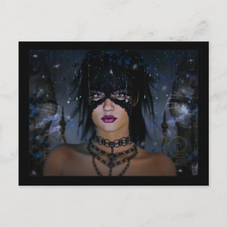 Ghost in the garden postcard