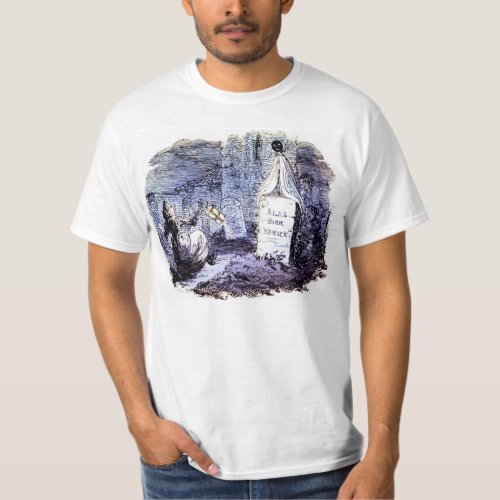 Ghost in the graveyard T_shirt