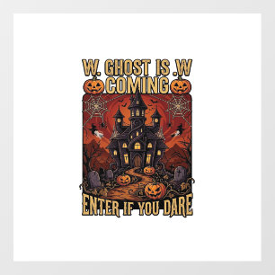 Ghost Is Coming Halloween Haunted House Pumpkins B Floor Decals