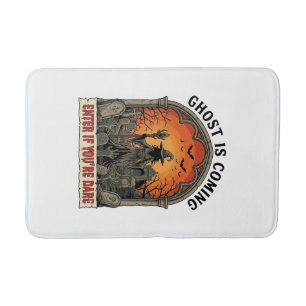 Ghost Is Coming Witch Graveyard Zombie Hands Hallo Bath Mat