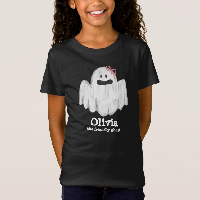 Ghost Kids T-Shirt Spooky Halloween  (Front)