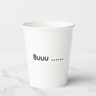 Ghost Kitty Halloween Costume Paper Cups