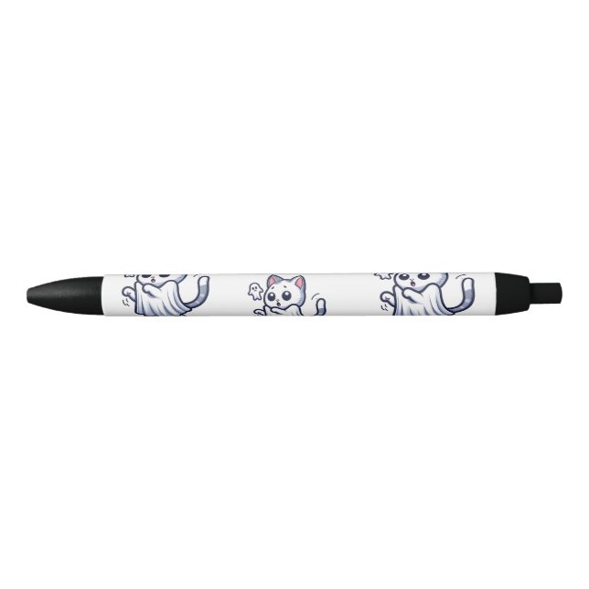 Ghost Kitty Halloween Costume Pen (Front)