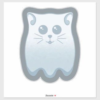 Ghost Kitty Sticker