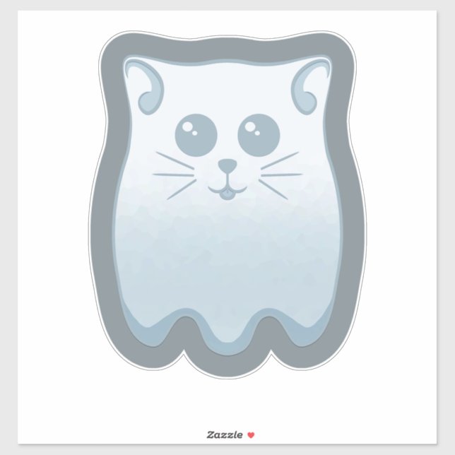 Ghost Kitty Sticker (Sheet)