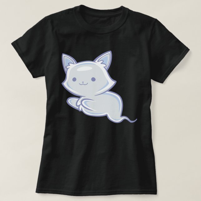 Ghost Kitty T-Shirt (Design Front)