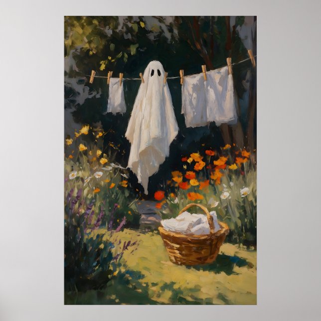 Ghost Laundry Print – Spring Home , Laundry Room (Front)