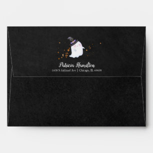 Ghost Little Boo Halloween Baby Shower Envelope