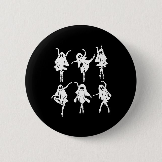 Ghost Llerinas Llet Dance  Button (Front)