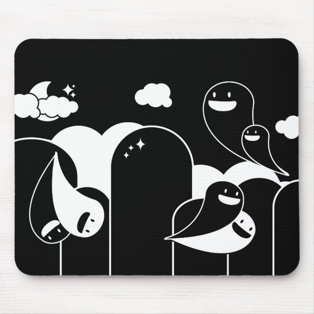 ghost love mouse pad (Front)
