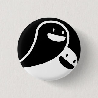 ghost love pinback button