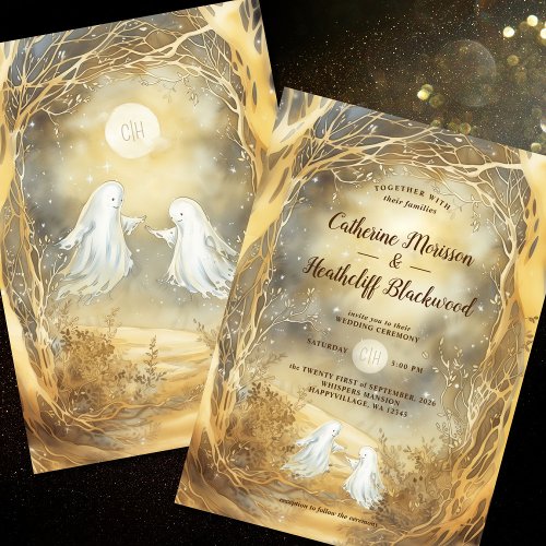 Ghost Love Wedding Invitation