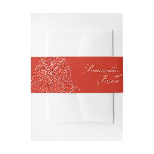 Ghost Love Wedding Invitation Belly Band