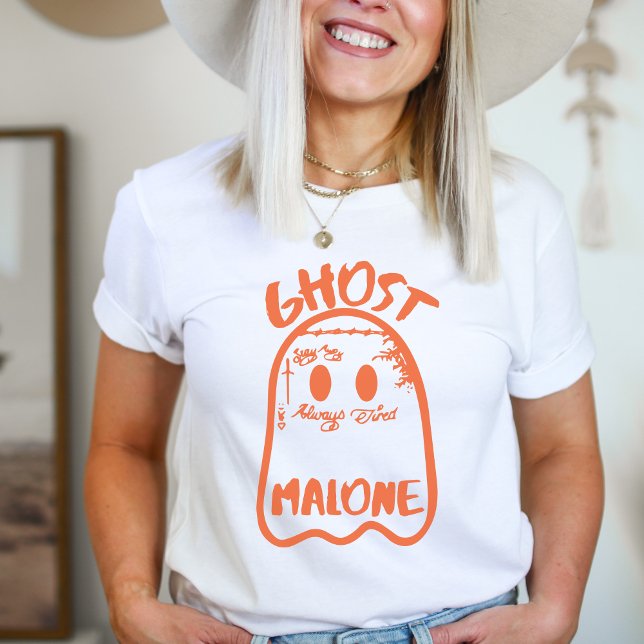 Ghost Malone Pun T-Shirt – Fall + Halloween Appare (Ghost Malone Shirt)